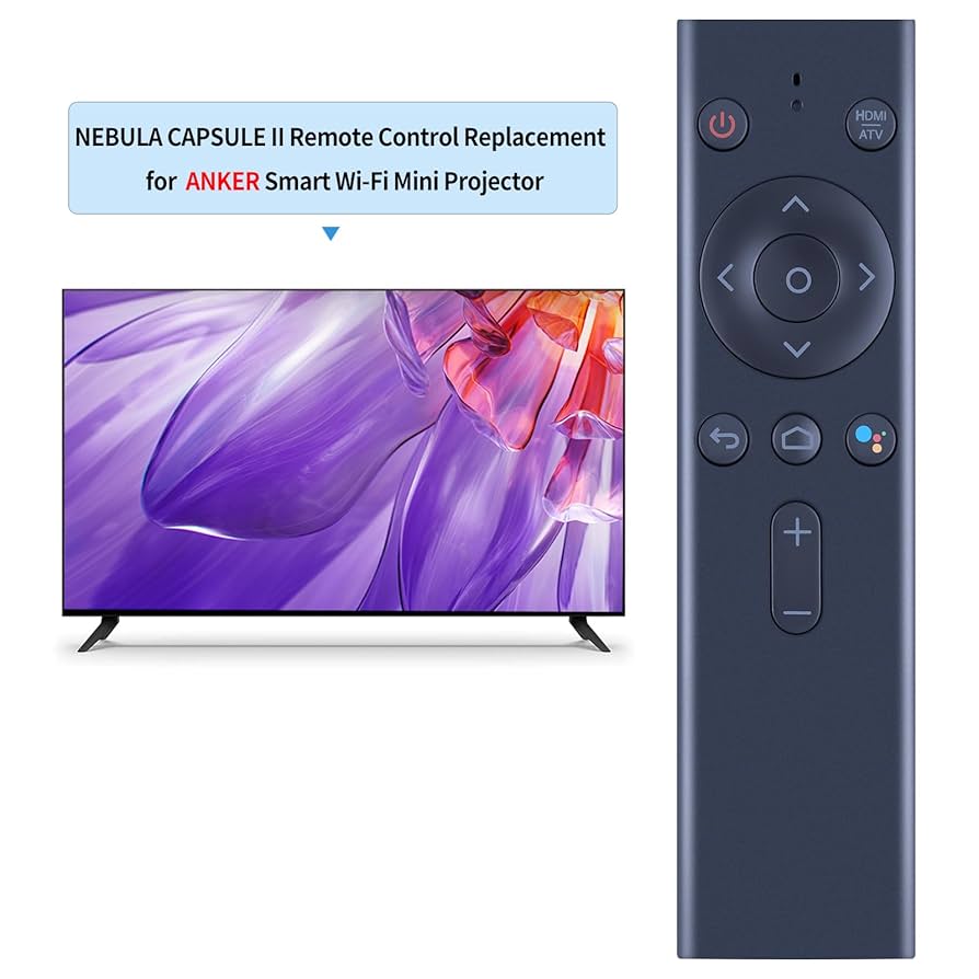 Nebula Capsule II 本体 + リモコン Amazon | 交換用リモコン for Anker Nebula (ネビュラ) 4K